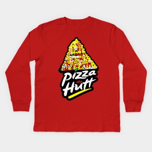 Pizza Man Kids Long Sleeve T-Shirt